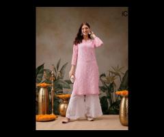 Threaded Grace Awaits in Elegant Chikankari Kurti Styles